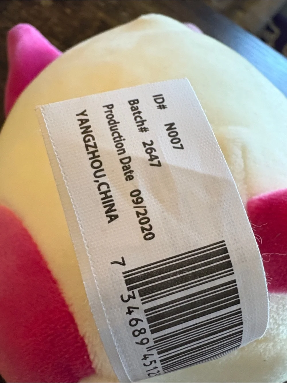 NWT—Tiffany Squishmallows White Pink Plush Cat (Small)